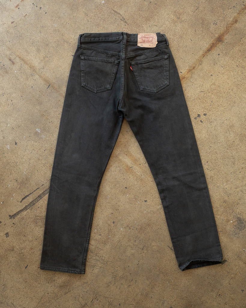 Levi's 501 Faded Black Jeans - 1990s BACK PHOTO