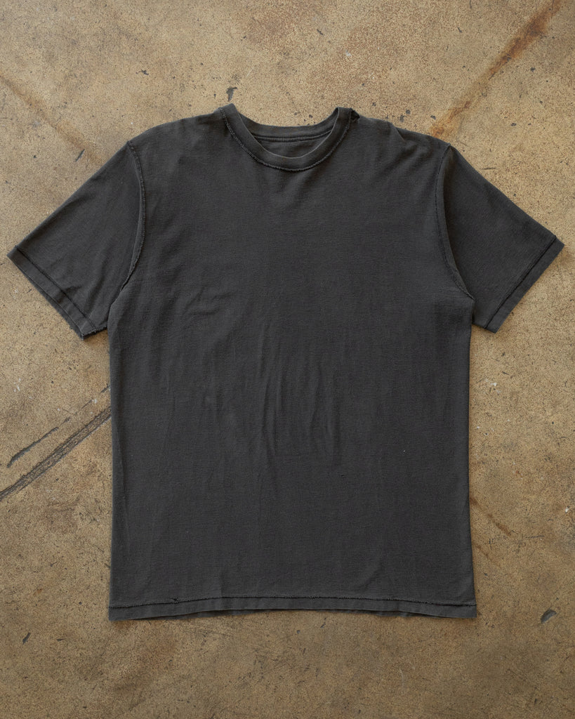 Faded Black Inside-Out Tee - 1990s FRONT PHOTO
