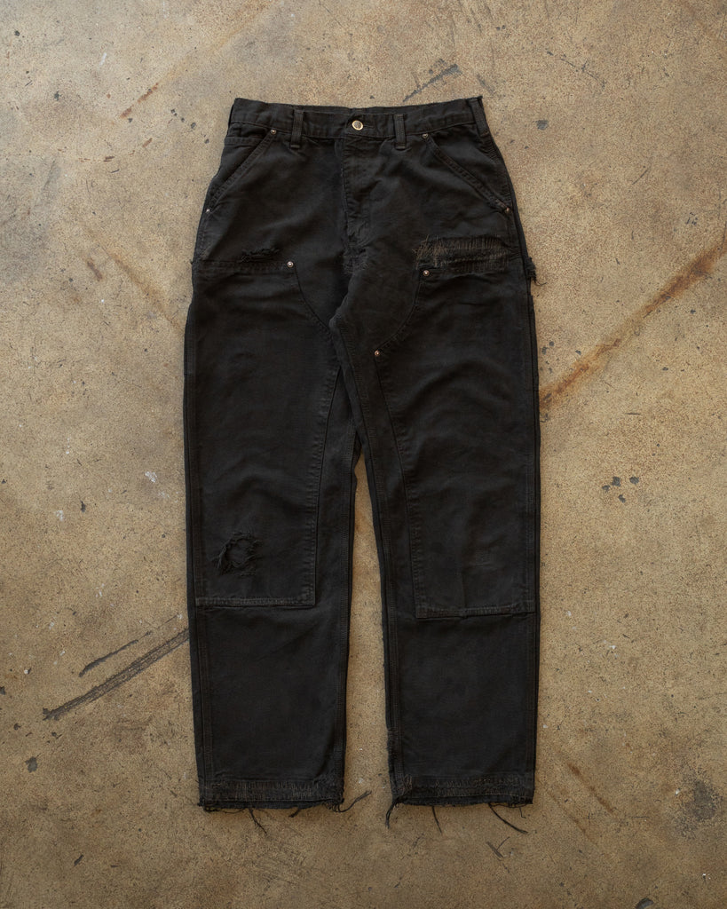 Carhartt Overdyed Repaired Work Pants - 1990s FRONT PHOTO