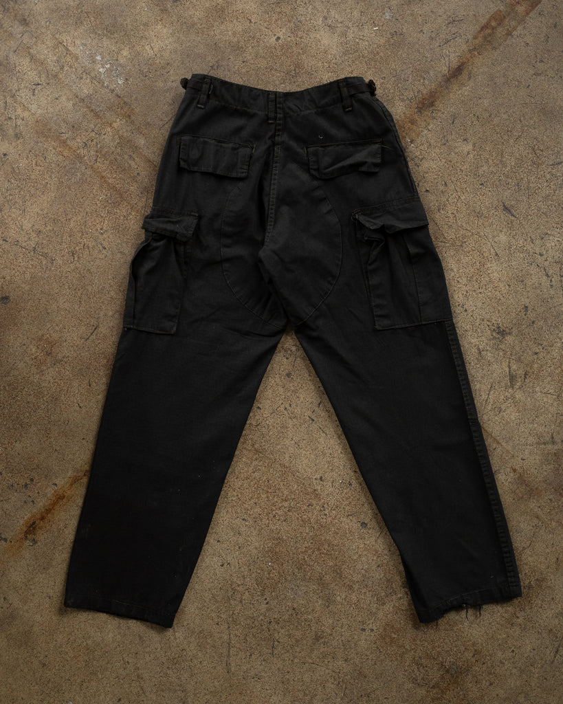 Over-Dyed Baggy Work Pants - 1980s - back