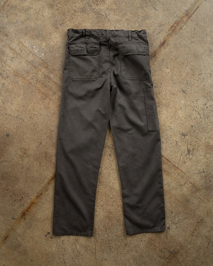 Over-Dyed Black Work Pants - 1990s FRONT PHOTO
