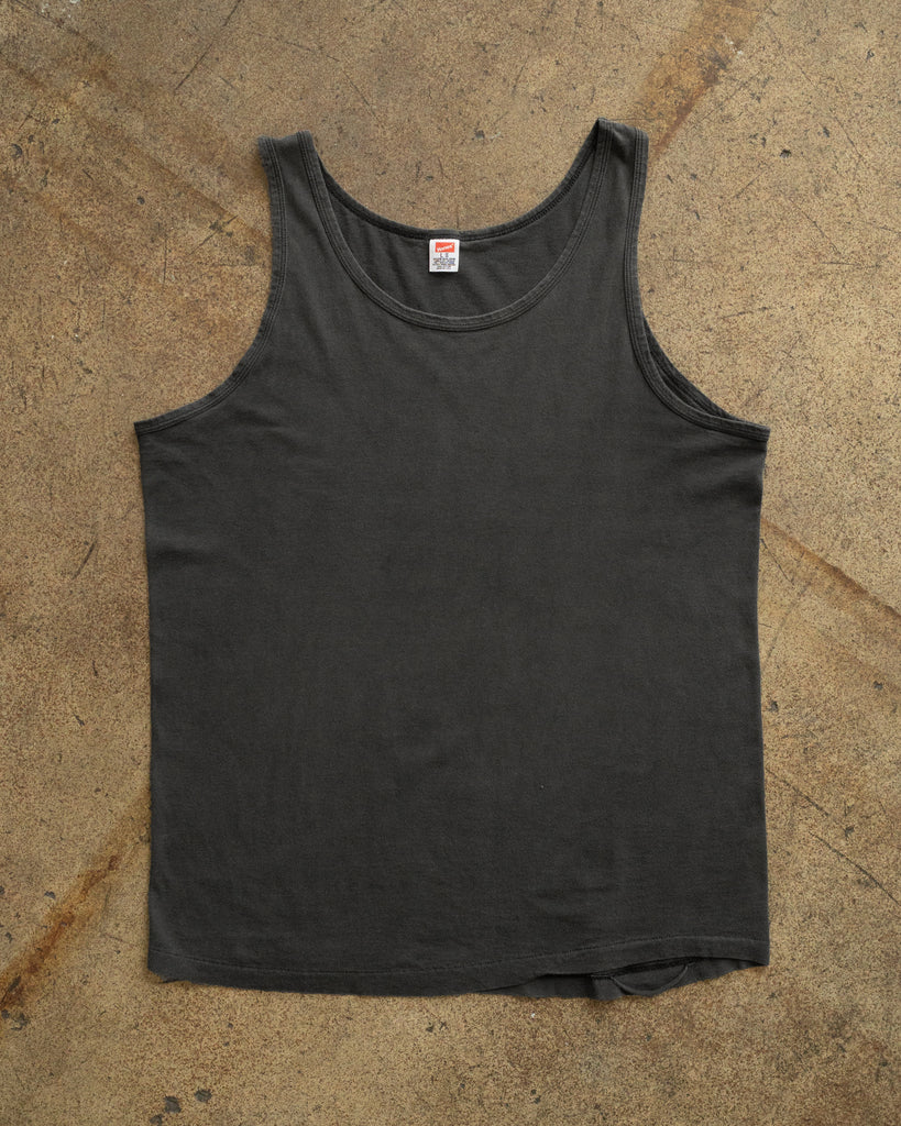 Single Stitched Faded Black Tank Top - 1990s FRONT PHOTO