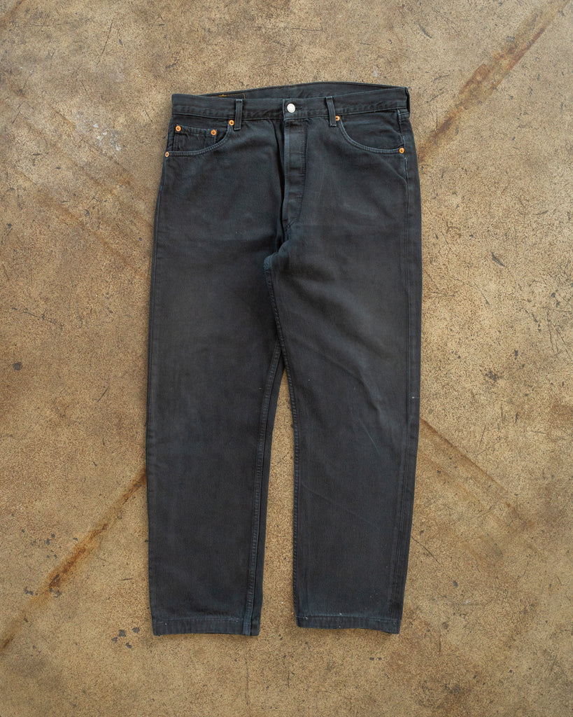 Levi's 501 Blue Black Jeans - 1990s front photo
