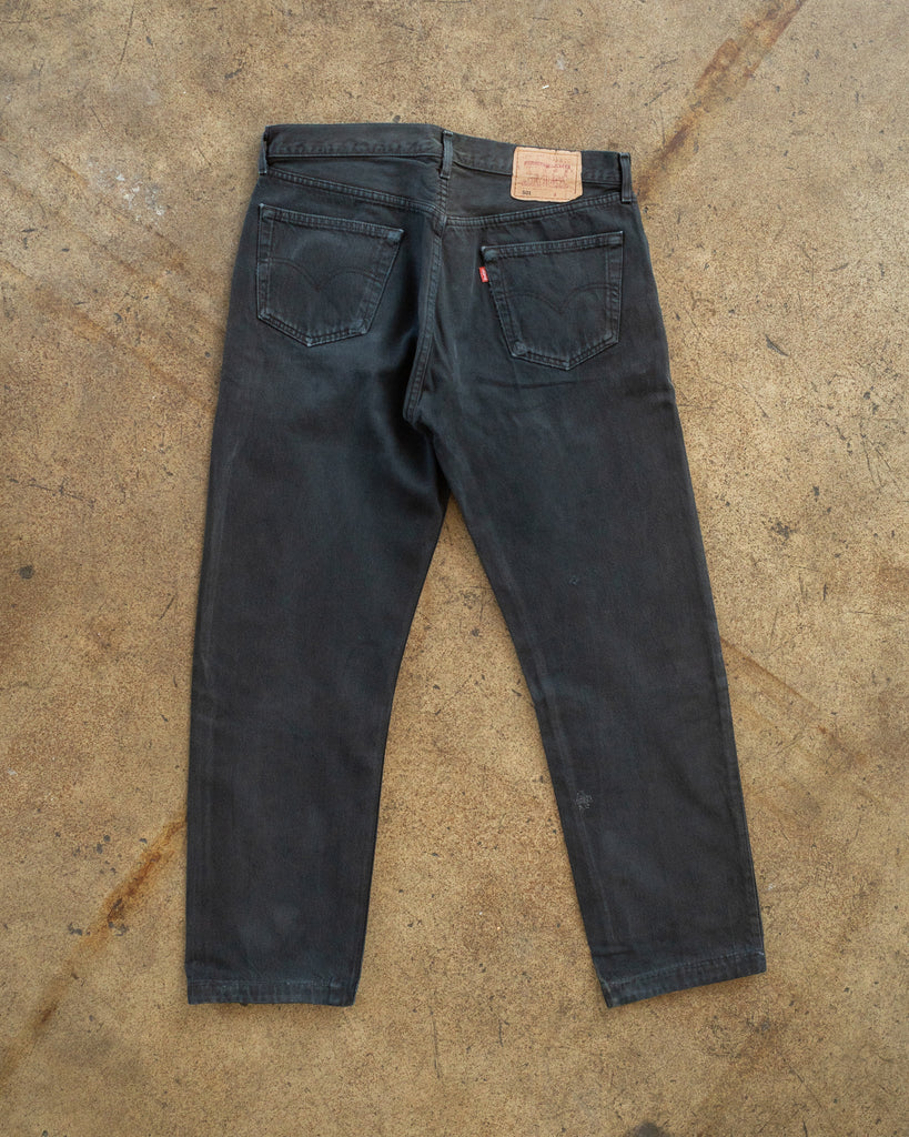 Levi's 501 Blue Black Jeans - 1990s bottom photo