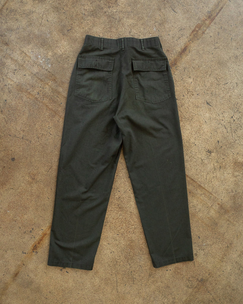 Overdyed Military Fatigue Trousers - 1990s back photo