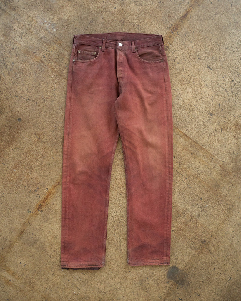Levi's Sun Faded Red Jeans - 1990s front photo