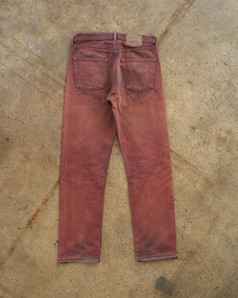 Levi's Sun Faded Red Jeans - 1990s back photo