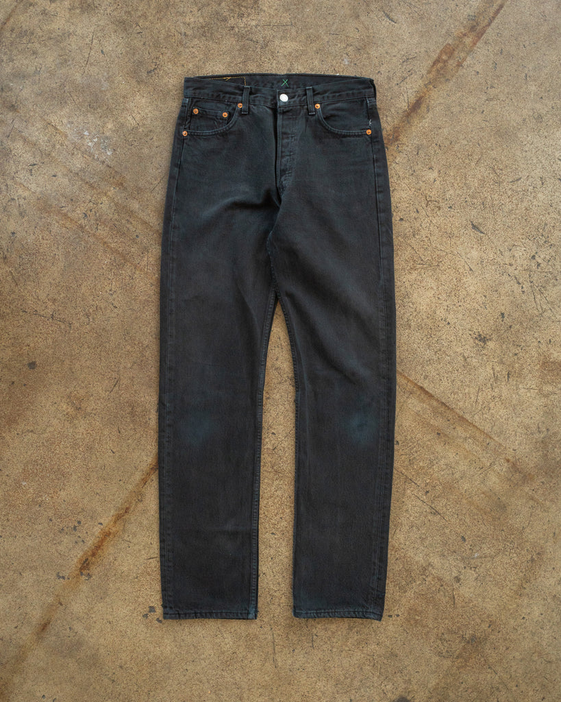 Levi's 501 Blue Black Jeans - 1990s front photo