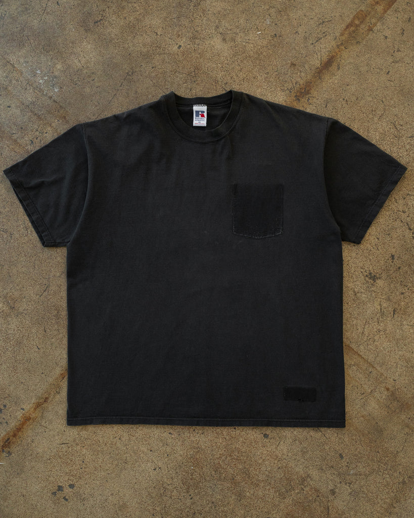 Russell Sun Faded Removed Pocket Tee - 1990s