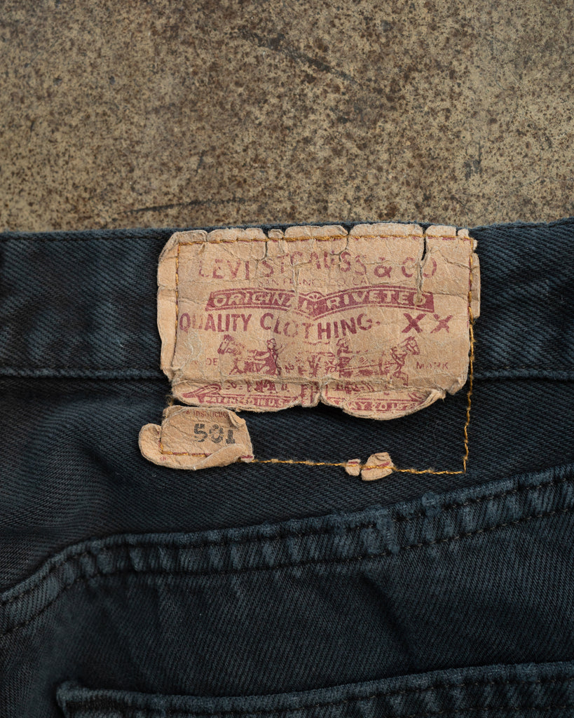 Levi's 501 Blue Black Jeans - 1990s DETAIL PHOTO