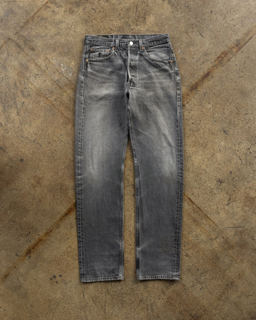 Levi's 501 Faded Ash Grey Jeans - 1990s