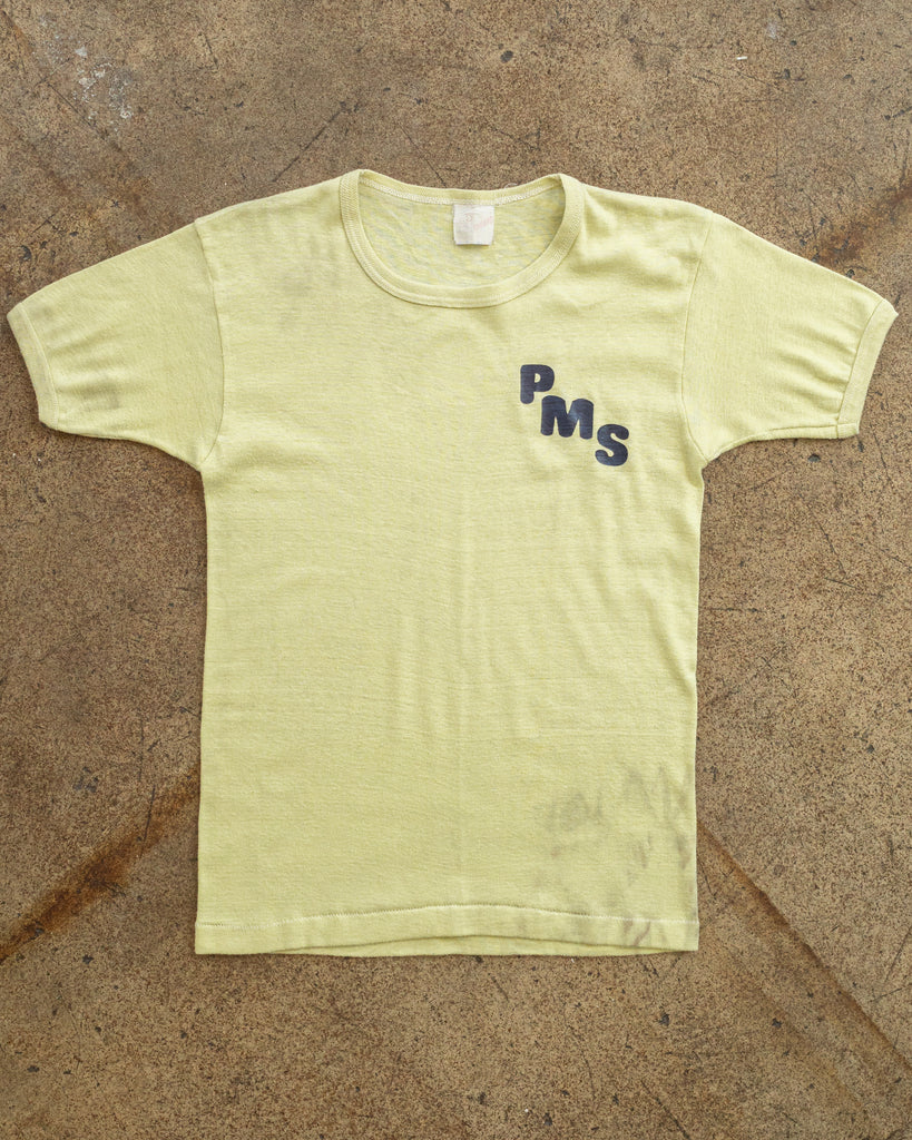 Single Stitched "PMS" Ribbed Tee - 1970s