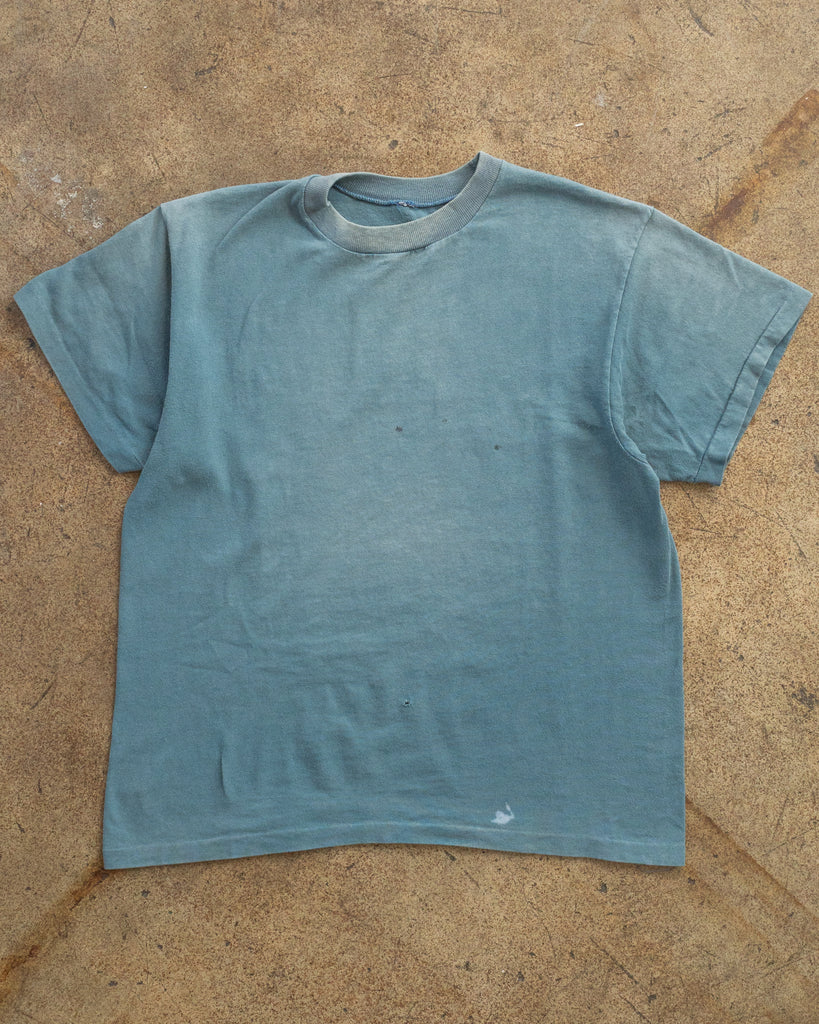 Single Stitched Faded Blue Tee - 1990s FRONT PHOTO