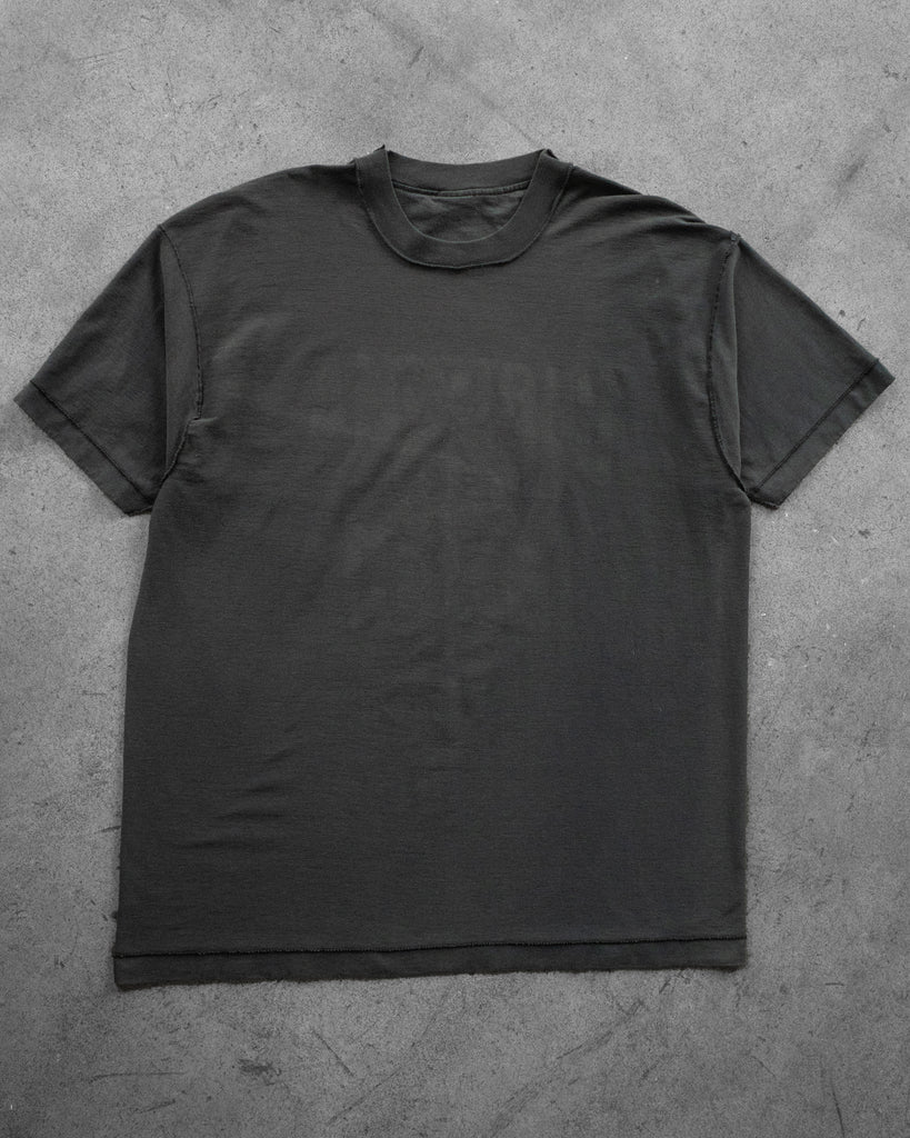 Faded Black Inside-Out Jumbo Tee - 1990s front photo