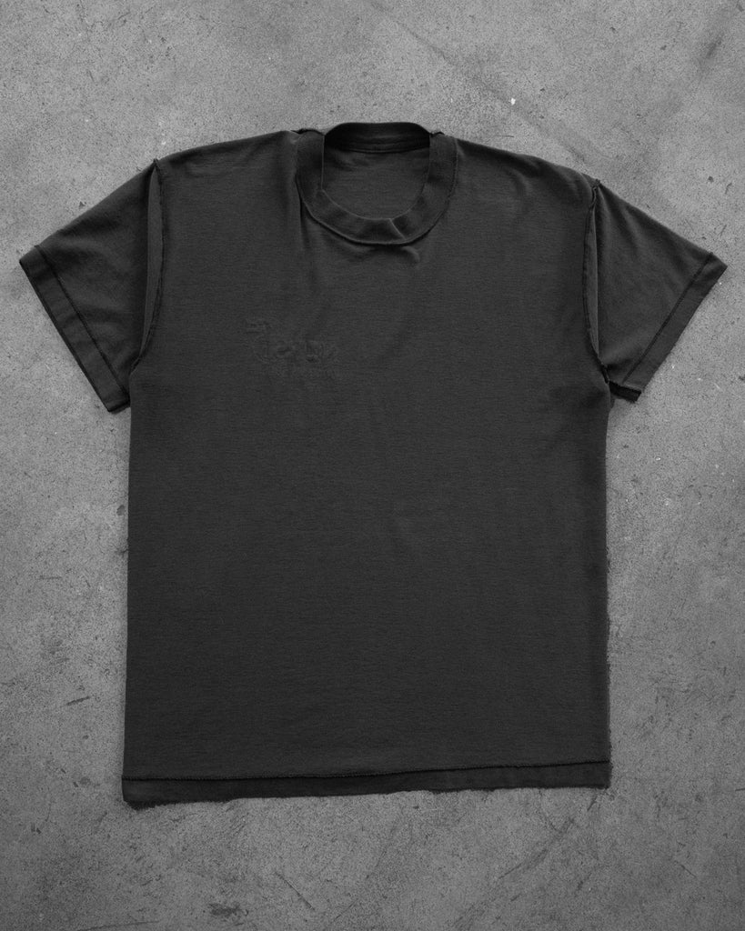 Faded Black Inside-Out Tee - 1990s