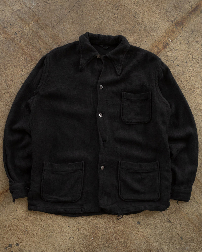 Over-Dyed Multi Pocket Wool Workshirt - 1960s