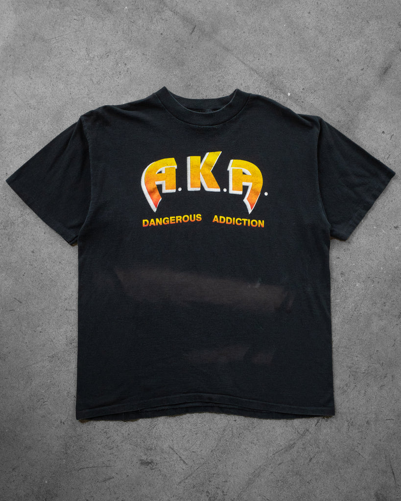 Sun Faded "AKA Dangerous Addiction" Tee - 1990s