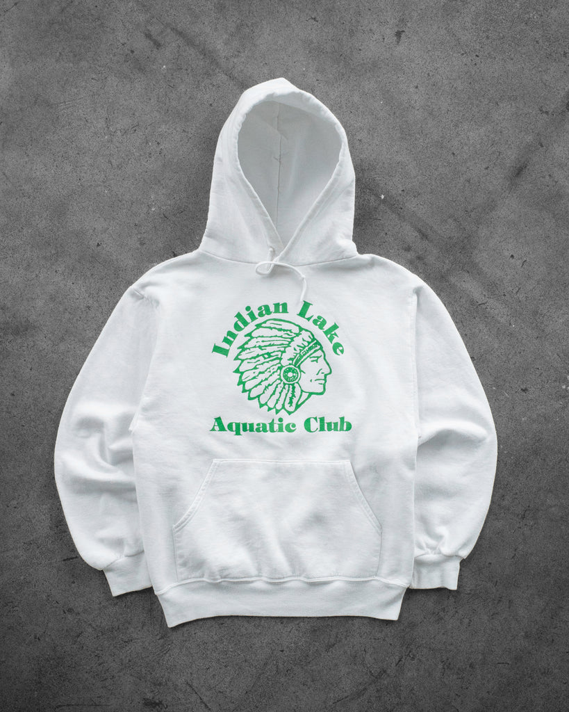 "Indian Lake Aquatic Club" Hooded Sweatshirt - 1990s front photo