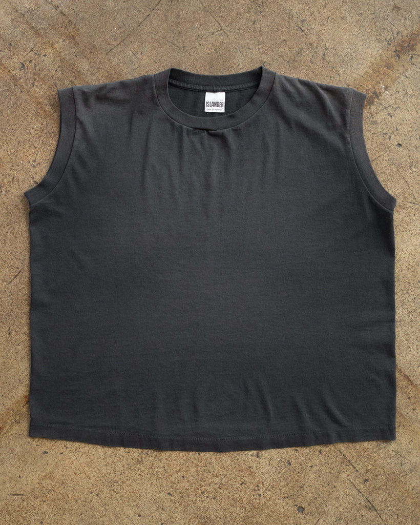 Single Stitched Faded Boxy Sleeveless Tee - 1990s