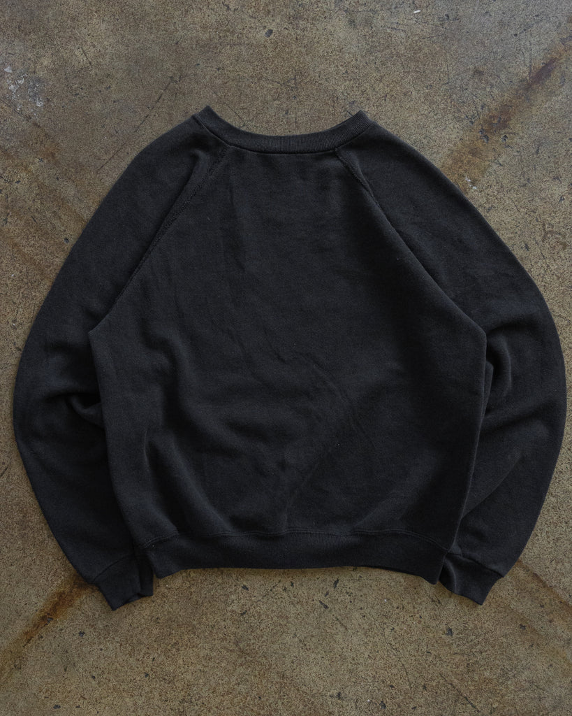 Unsound Rags Faded Black Vintage Raglan Blank Sweatshirts Release