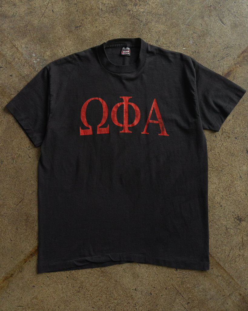 Single Stitched "Omega Phi Alpha" Tee - 1990s FRONT PHOTO