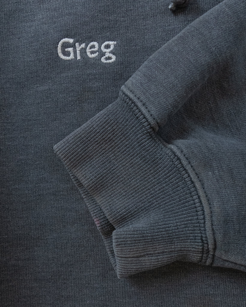 Carhartt "Everson Construction" Sun Faded Hooded Sweatshirt - 1990s DETAIL PHOTO 3