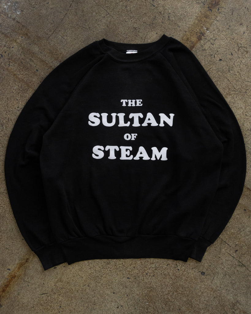 "The Sultan of Steam" Raglan Sweatshirt - 1990s FRONT PHOTO