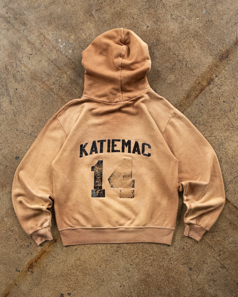 Sun Faded "SMES" Hooded Sweatshirt - 1990s BACK PHOTO