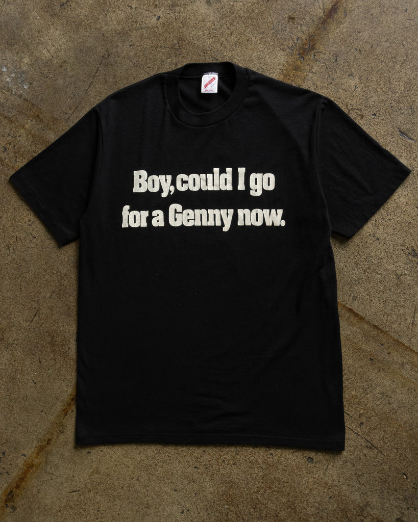 Single Stitched "Boy, Could I Go For A Genny Now. " Tee - 1990s FRONT PHOTO