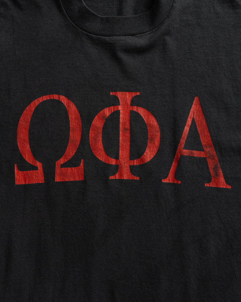 Single Stitched "Omega Phi Alpha" Tee - 1990s DETAIL PHOTO