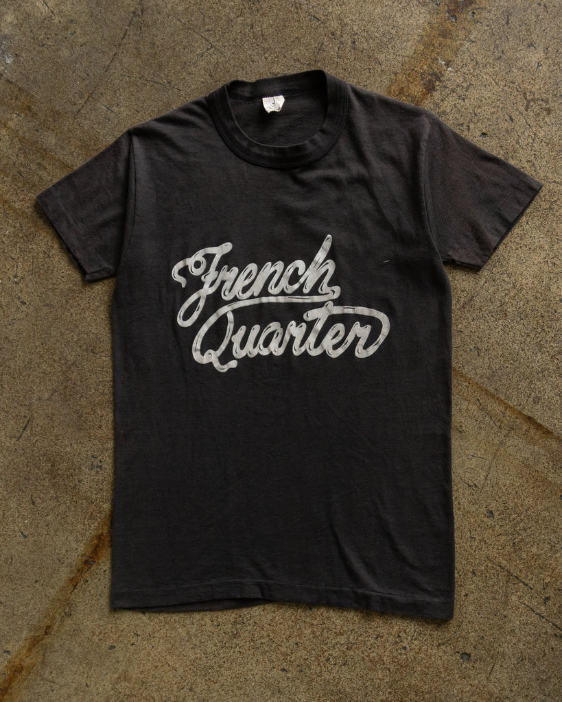 Single Stitched Faded "French Quarter" Tee - 1970s FRONT PHOTO