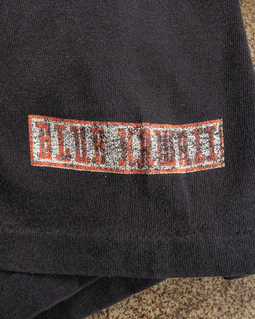 Single Stitched Faded Black "BH" Tee - 1990s - detail