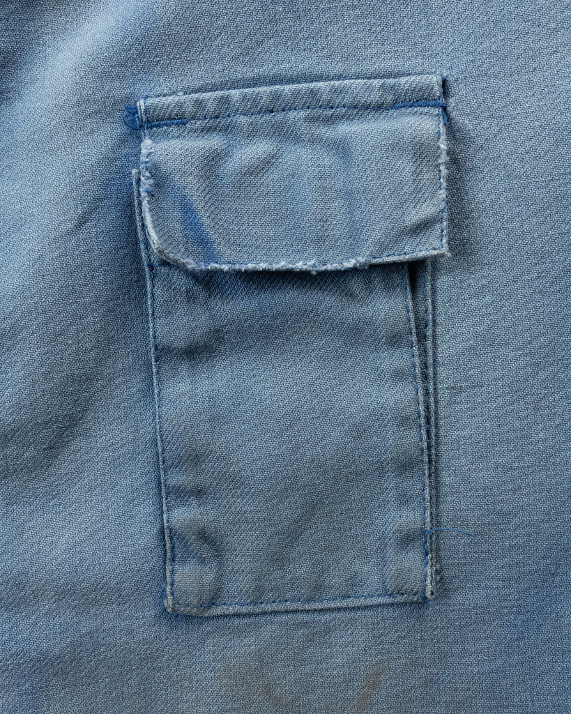Sun Faded & Distressed French Chore Coat - 1950s DETAIL PHOTO