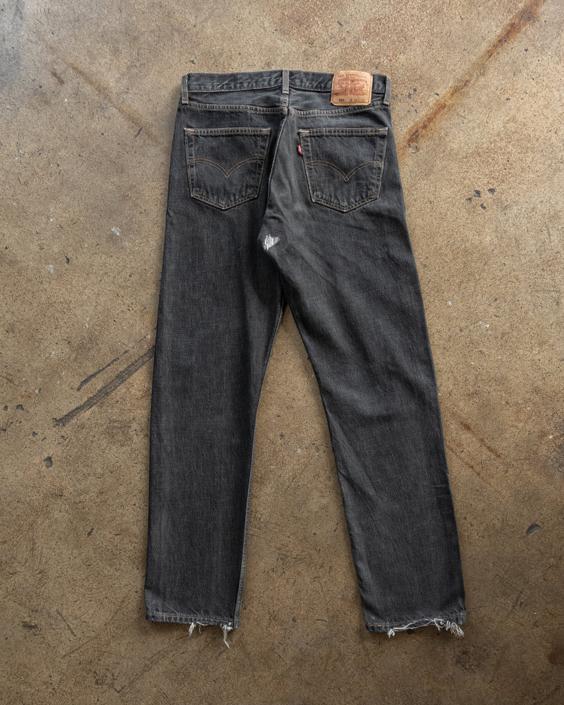 Levi's 501 Washed Black Jeans - 1990s BACK PHOTO