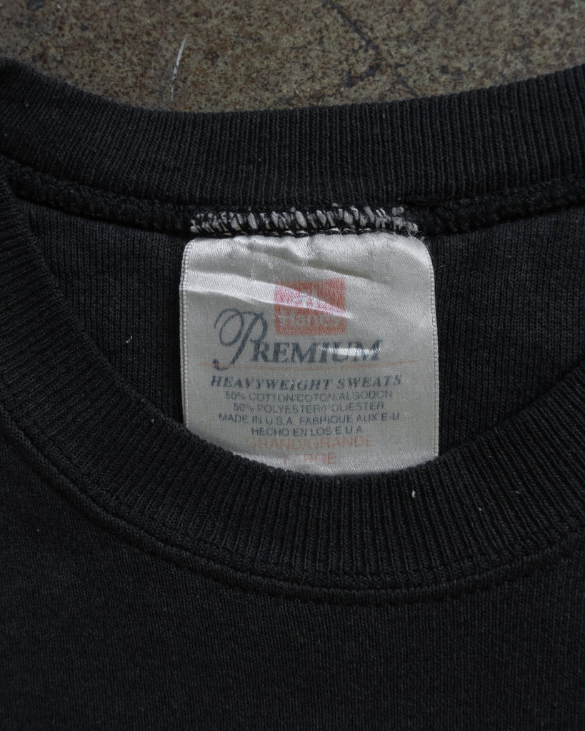 Faded Black Painted Crewneck Sweatshirt - 1990s DETAIL PHOTO