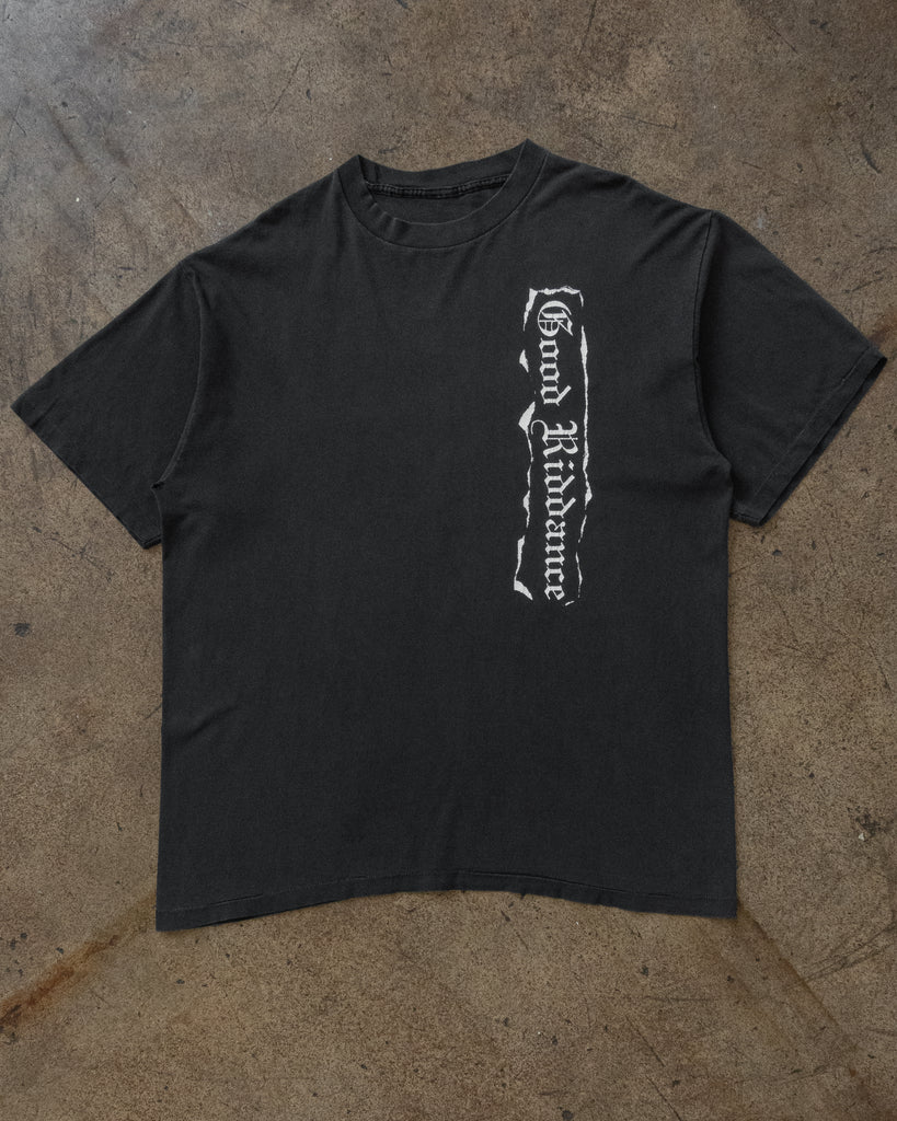 Single Stitched Sun Faded "Good Riddance, This Shirt Repels Fascists" Tee - 1990s 