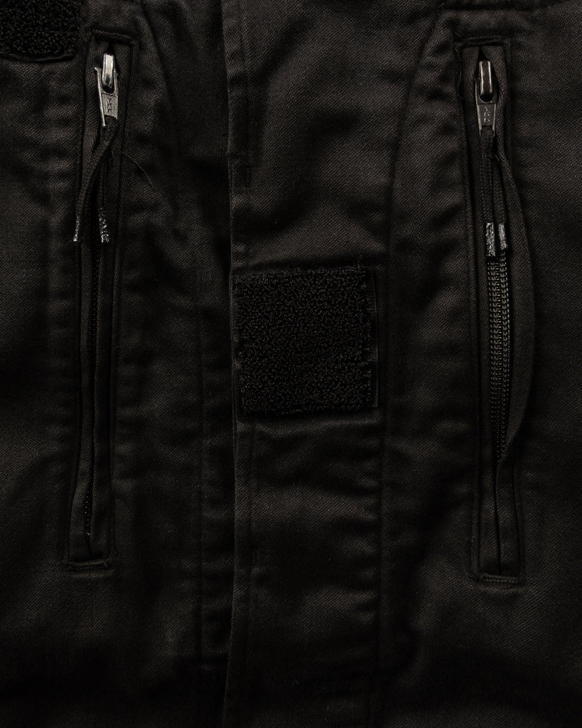 Over-Dyed Black Military Jacket - 1980s DETAIL PHOTO