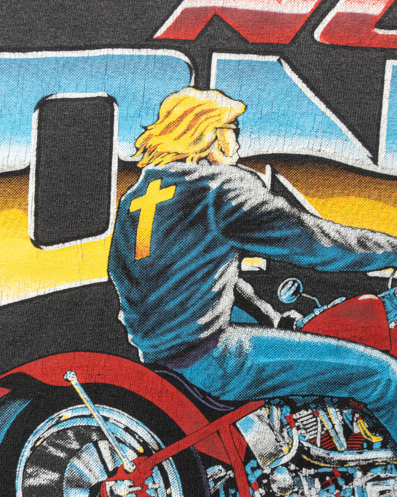 Single Stitched "Ride With The Son" Tee - 1990s - detail