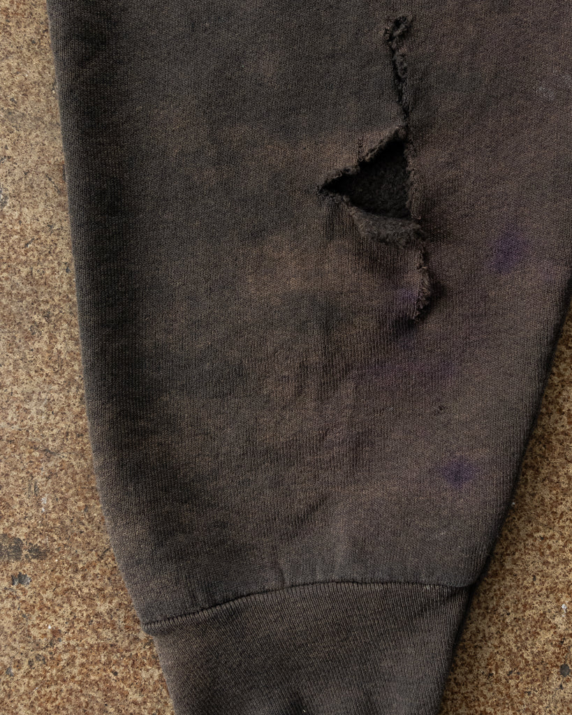 Sun Faded Distressed Crewneck Sweatshirt - 1990s DETAIL PHOTO