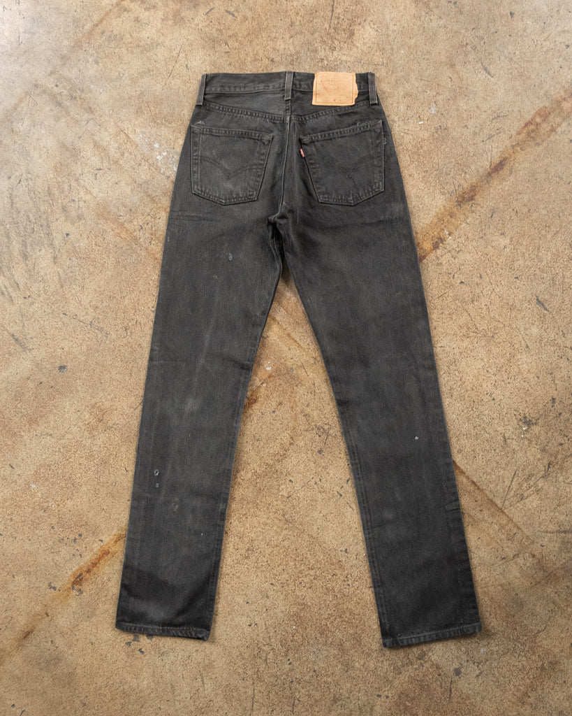 Levi's 501 Faded Black Jeans - 1990s - back