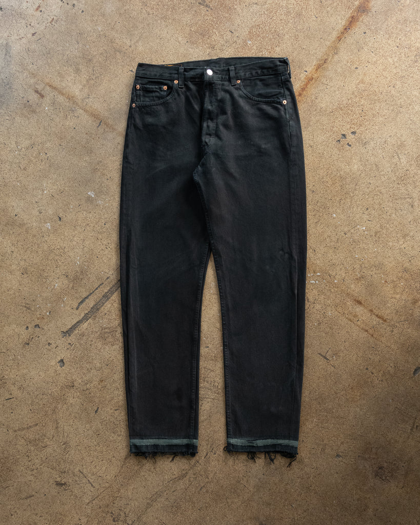 Levi's 501 Blue Black Jeans - 1990s FRONT PHOTO