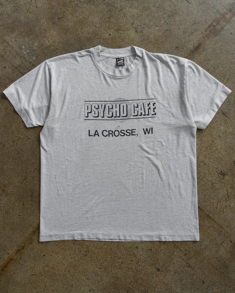 Single Stitched "Psycho Cafe" Tee - 1990s FRONT PHOTO