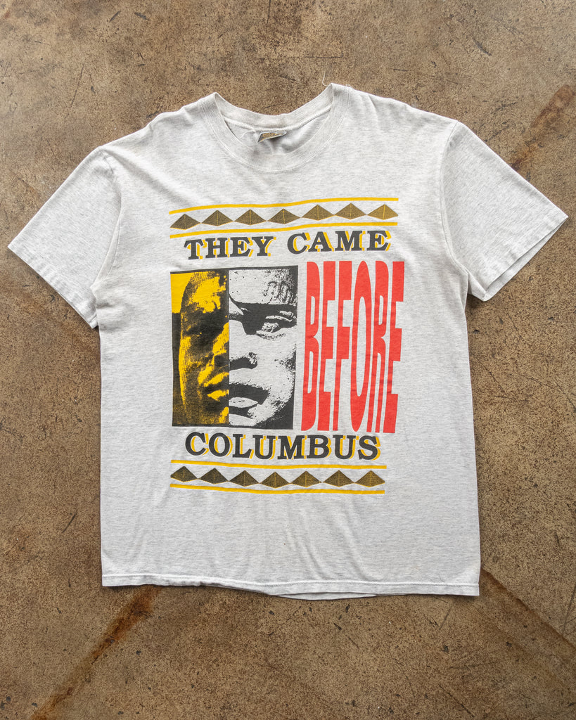 Single Stitched "They Came Before Columbus" Tee - 1990s FRONT PHOTO