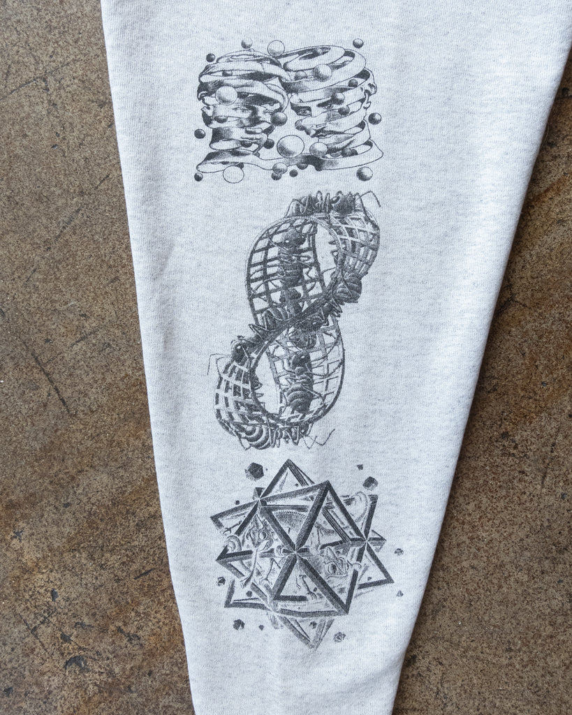 "M.C. Escher" Crewneck Sweatshirt - 1990s - sleeve