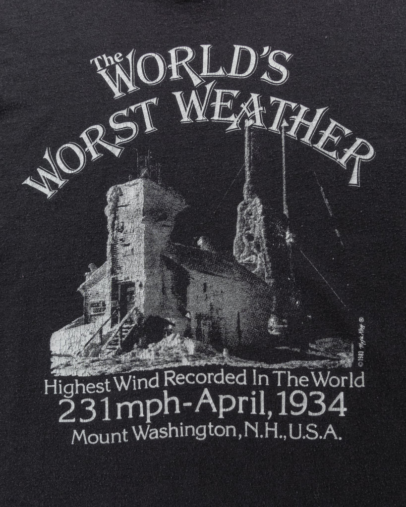 Single Stitched "World's Worst Weather" Tee - 1990s - detail
