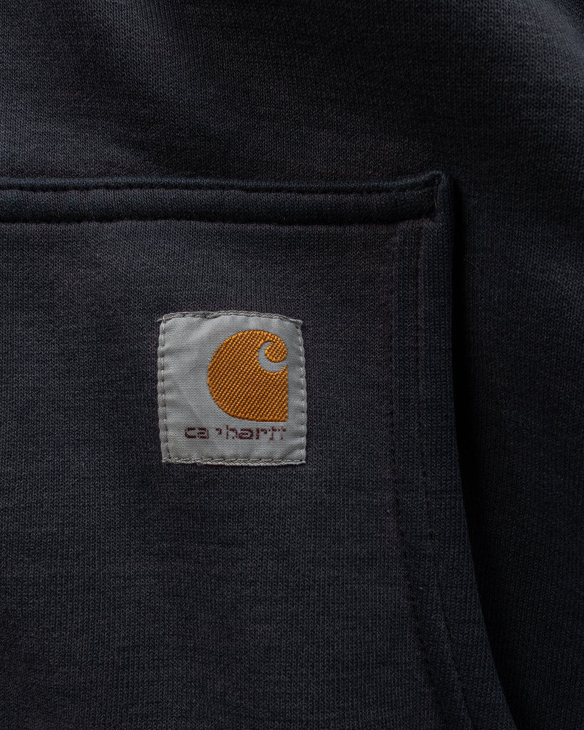 Carhartt Sun Faded Black Zip-Up Hooded Sweatshirt - 1990s DETAIL PHOTO