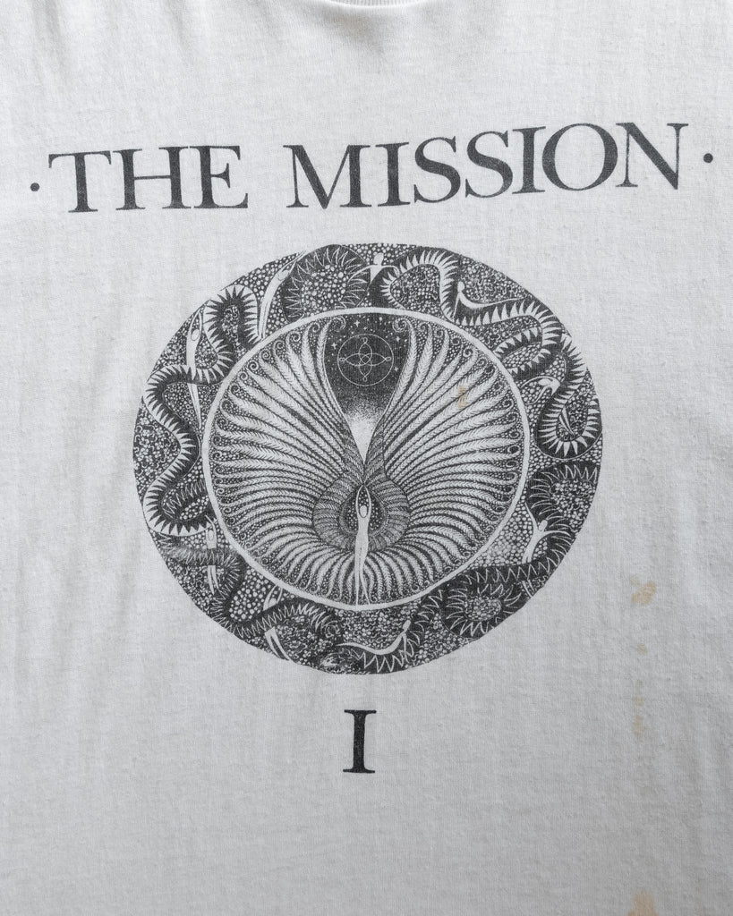 Single Stitched "The Mission" Band Tee - 1990s - detail