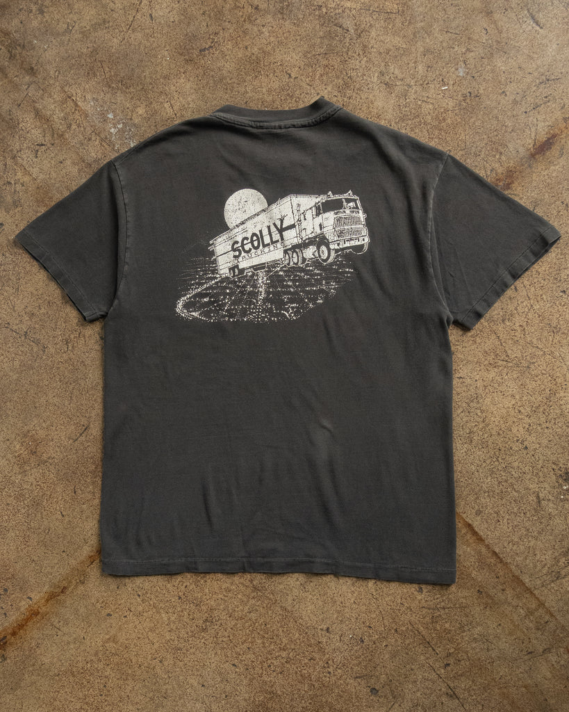 Hanes Beefy "Scolly Trucking Inc" Tee - 1990s DETAIL PHOTO