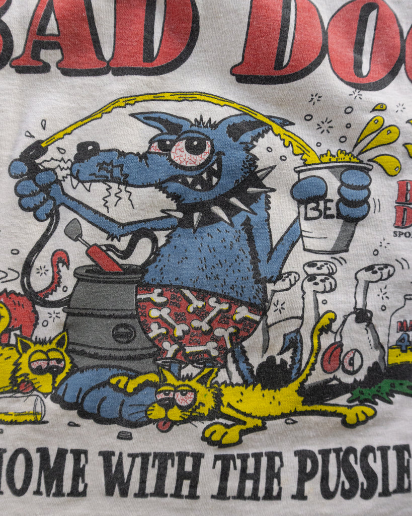 Single Stitched "If You Can't Party With Bad Dog..." Tee - 1980s DETAIL PHOTO