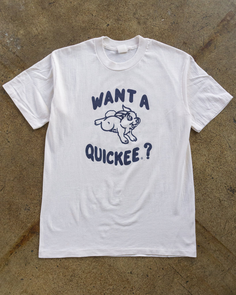 Single Stitched "Want A Quickee" Tee - 1990s FRONT PHOTO
